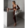 Krémová sportovní textilní jóga pilates taška MOIRA (Veľkosť ONESIZE)