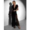 132299 4 cerne tylove dlouhe vecerni saty faldary