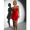 Červené sexi mini krátke šaty MERALYN