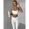 Biela športová joga podprsenka HALIRA