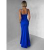 Královsky modré dlouhé společenské šaty LIMONA (Veľkosť ONESIZE)