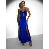 Kráľovsky modré dlhé spoločenské šaty LIMONA