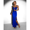 Kráľovsky modré dlhé spoločenské šaty LIMONA