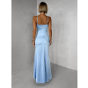 Svetlomodré dlhé spoločenské šaty LIMONA