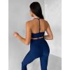Tmavě modrá sportovní jóga podprsenka HALIRA (Veľkosť L)