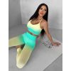 Žlutozelená sportovní fitness souprava VARNIS (Veľkosť L)