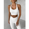 Biela športová fitness podprsenka SONDEL
