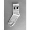 Bílé vysoké ponožky ERIKA FASHION Bolt (Veľkosť 35-38)