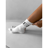 Bílé vysoké ponožky ERIKA FASHION Bolt (Veľkosť 35-38)