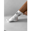 Bílé vysoké ponožky ERIKA FASHION Bolt (Veľkosť 35-38)