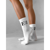 Biele vysoké ponožky ERIKA FASHION Bolt