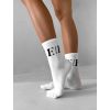 Bílé vysoké ponožky ERIKA FASHION Bolt (Veľkosť 35-38)