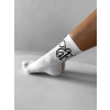 Bílé vysoké ponožky ERIKA FASHION Classic (Veľkosť 35-38)