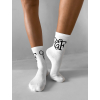 Biele vysoké ponožky ERIKA FASHION Classic