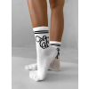 Bílé vysoké ponožky ERIKA FASHION Line (Veľkosť 35-38)