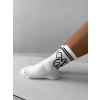 Bílé vysoké ponožky ERIKA FASHION Line (Veľkosť 35-38)