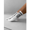 Bílé vysoké ponožky ERIKA FASHION Line (Veľkosť 35-38)