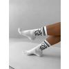 Bílé vysoké ponožky ERIKA FASHION Line (Veľkosť 35-38)