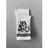 Bílé vysoké ponožky ERIKA FASHION Line (Veľkosť 35-38)