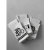 Bílé vysoké ponožky ERIKA FASHION Line (Veľkosť 35-38)
