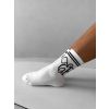 Bílé vysoké ponožky ERIKA FASHION Line (Veľkosť 35-38)