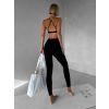 Černá sportovní elastická souprava OKULOTA (Veľkosť M)