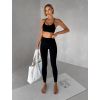 Černá sportovní elastická souprava OKULOTA (Veľkosť M)