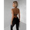 Černá sportovní jóga podprsenka CHOPEK (Veľkosť L)