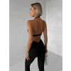 Čierna športová joga podprsenka CHOPÍK
