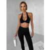 Čierna športová joga podprsenka CHOPÍK
