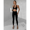 Čierna športová joga podprsenka CHOPÍK