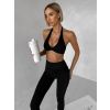 Černá sportovní jóga podprsenka CHOPEK (Veľkosť L)