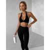 Černá sportovní jóga podprsenka CHOPEK (Veľkosť L)