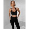 Černá sportovní jóga podprsenka PRELOMA (Veľkosť L)