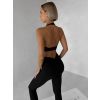 Černá sportovní jóga podprsenka PRELOMA (Veľkosť L)