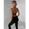 Čierna športová joga podprsenka PRELOMA