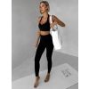 Černá sportovní jóga podprsenka PRELOMA (Veľkosť L)