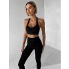 Černá sportovní jóga podprsenka PRELOMA (Veľkosť L)