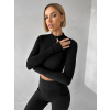 Čierna športová ľahká mikina OVATA na zips