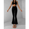 Čierne športové joga zvonové nohavice ZAHIRU