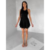 Čierne tenisové krátke šaty ROUTALA
