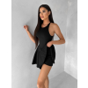 Čierne tenisové krátke šaty ROUTALA