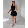 Čierne tenisové krátke šaty ROUTALA