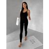 Černý sportovní push up overal ELANTRA (Veľkosť L)