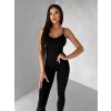 Černý sportovní push up overal ELANTRA (Veľkosť L)