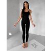 Černý sportovní push up overal ELANTRA (Veľkosť L)