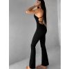 Černý sportovní push up overal TERNIVA (Veľkosť L)