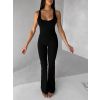 Černý tvarující sportovní overal WOLTERA (Veľkosť L)