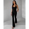 Černý tvarující sportovní overal WOLTERA (Veľkosť L)