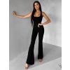 Černý tvarující sportovní overal WOLTERA (Veľkosť L)